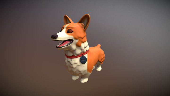 Engine the Corgi 3D Model