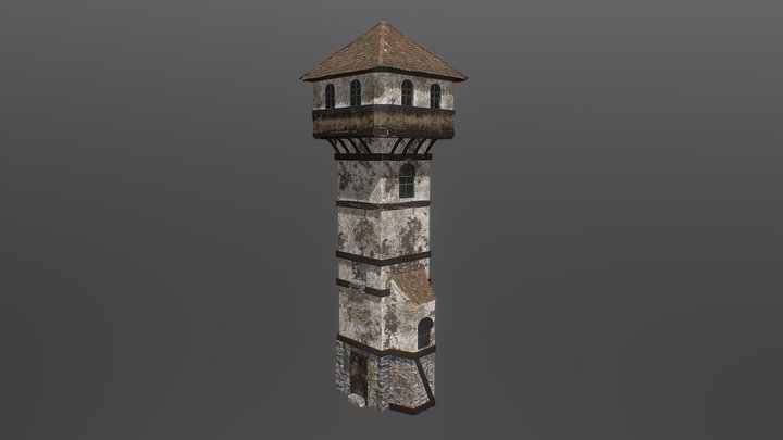 Medieval Tower 3D Model