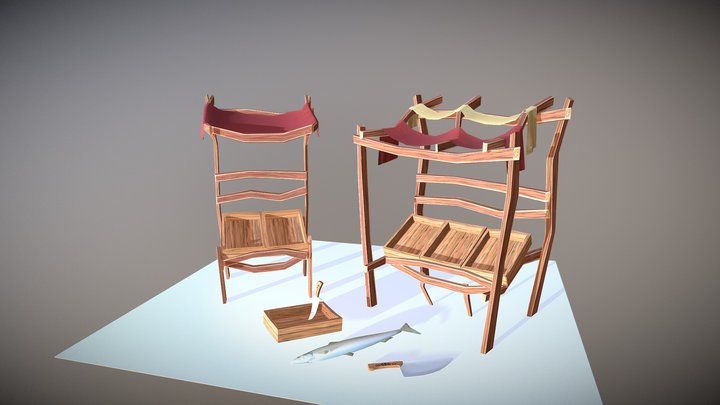 Props for Village 3D Model