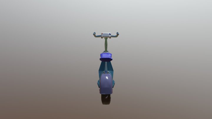 E-Scooter-01-Painted 3D Model