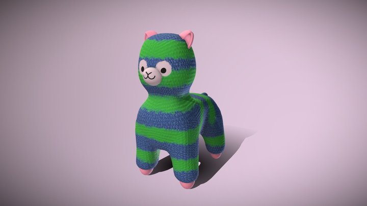 Llama Plushie 3D Model