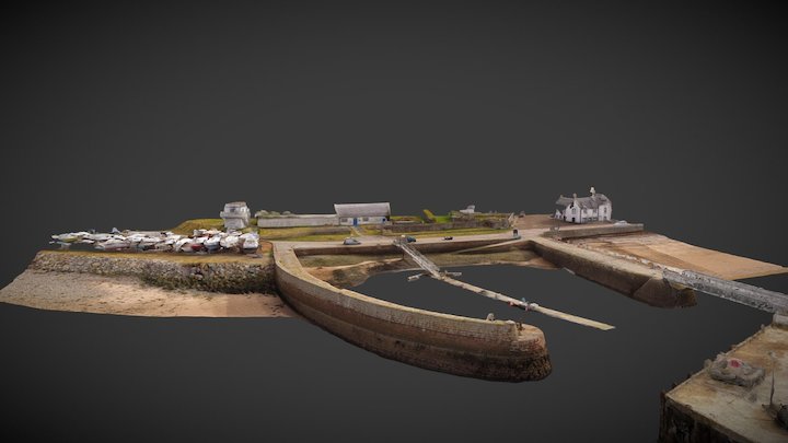 Cromarty Harbour - Simplified 3d Mesh 3D Model