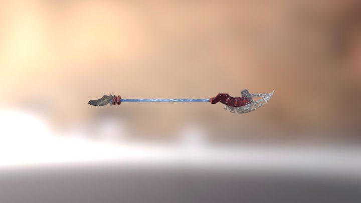 Steampunk halberd 3D Model