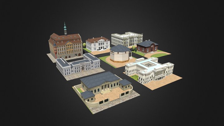 Generic Building Models 3D Model
