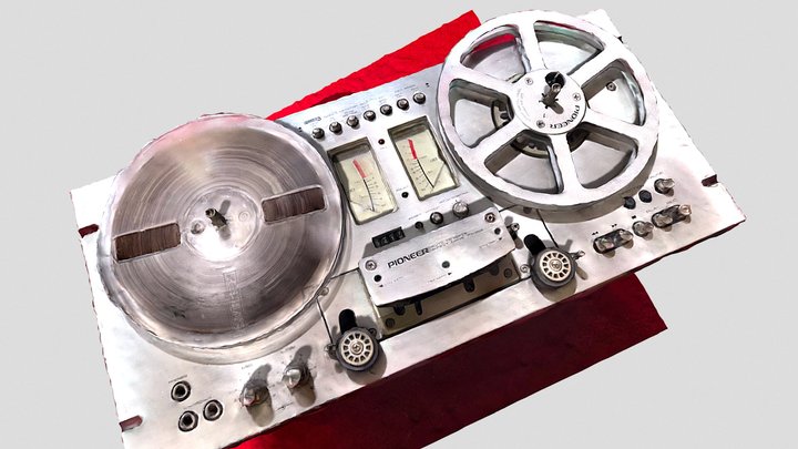 Pioneer RT-707 Tape Recorder 3D Model