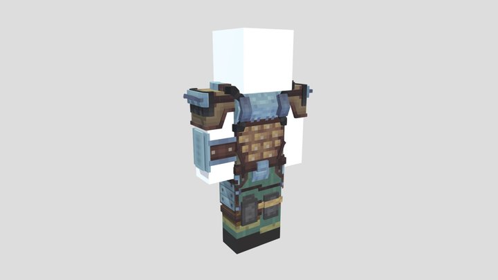 Lether metro armor | BlockBench 3D Model