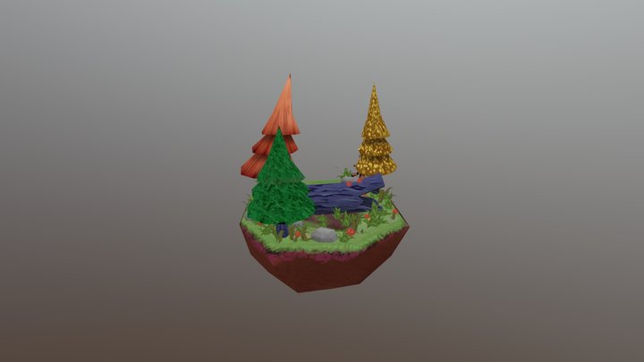 Island V2 3D Model