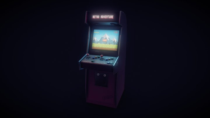 👩‍🎨 Arcade Game Machine 001 3D Model