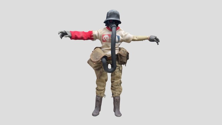 Nom Soldier T Pose 3D Model