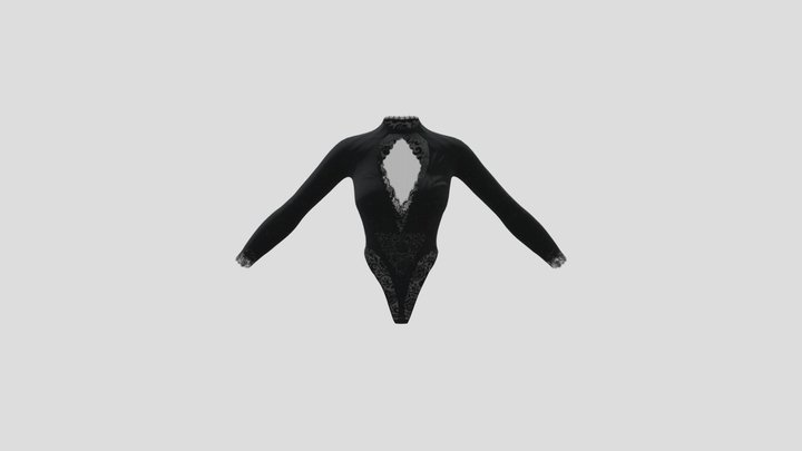 Game Ready Lingerie Onesie 3D Model