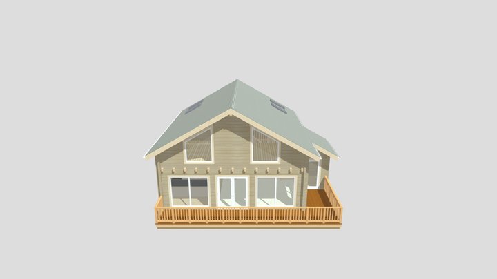 Hawk-lane-scandinavian-style-house 3D Model