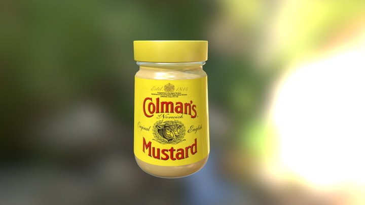 Colman's mustard 3D Model