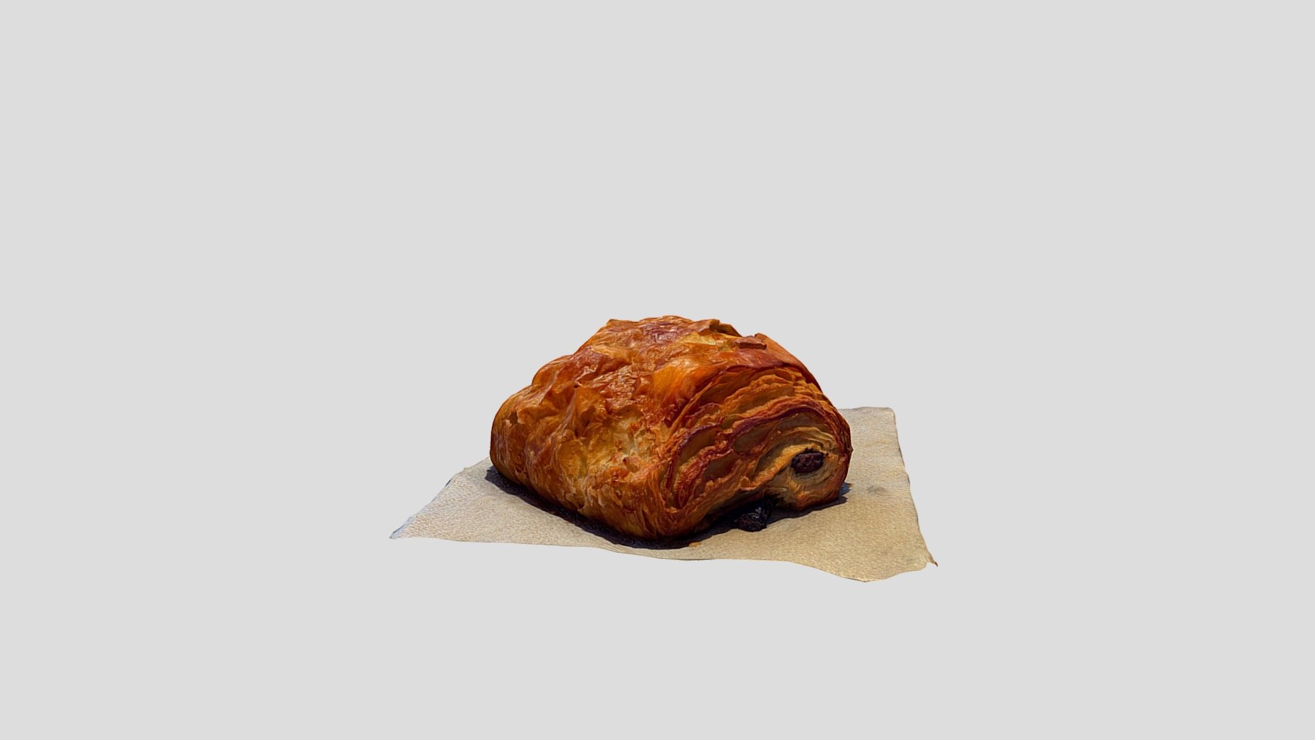 Buttery Chocolate Croissant — Sketchfab embed 3D viewer