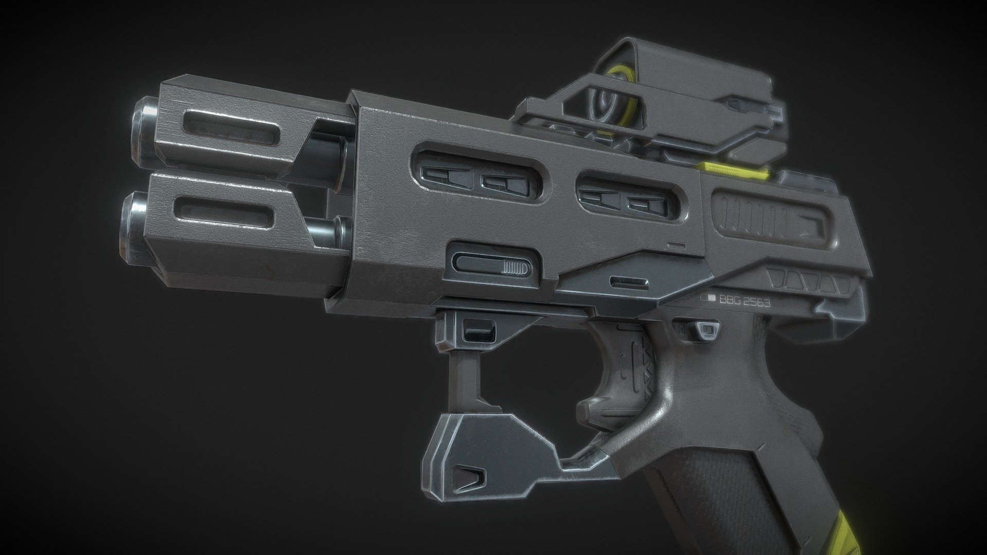 Sci-Fi Gun Concept - 3D model by Alex Kondratenko (@photouzhgorod ...