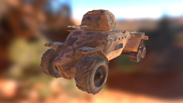 Armored Vehicle 3D Model