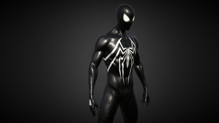 Spider-Man Venom Symbiote Suit V2 3D Model