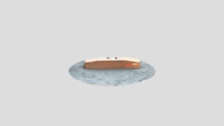Scan Concrect Block Protection 3D Model