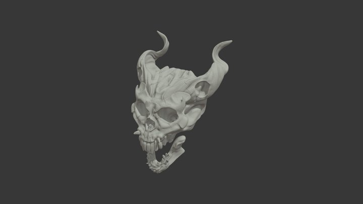 Demon skull 3D Model