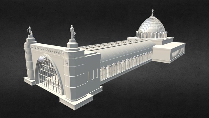 Павильон "Космос", ВДНХ, Москва 3D Model