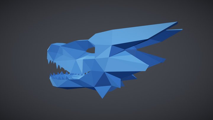 Head Dragon 3DPrinting 3D Model