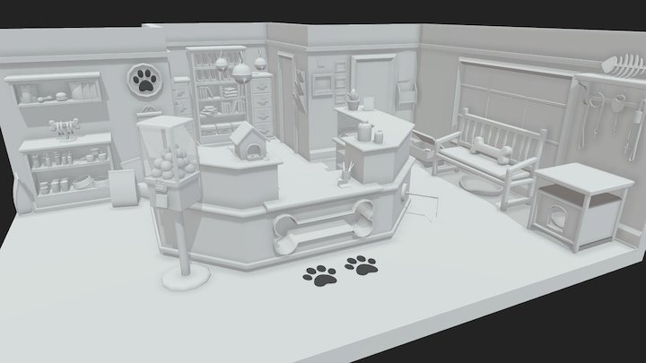 Animal Clinic WIP 3D Model