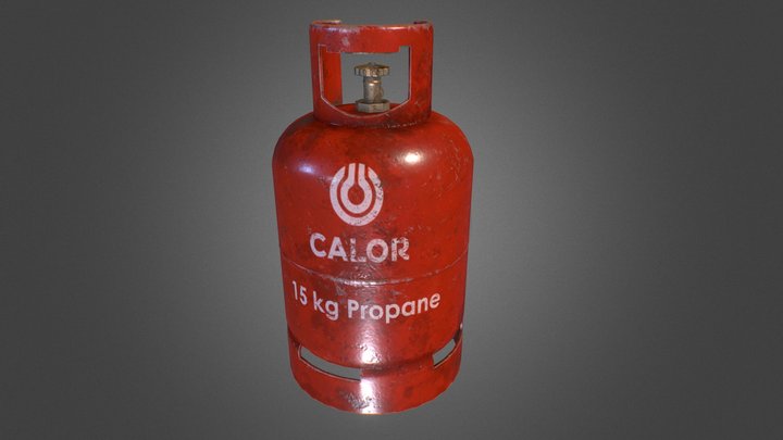 Gas Cylinder 3D Model