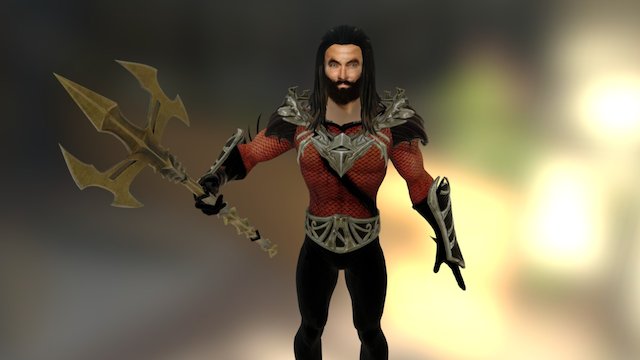 Jason Momoa Aquaman V2 3D Model