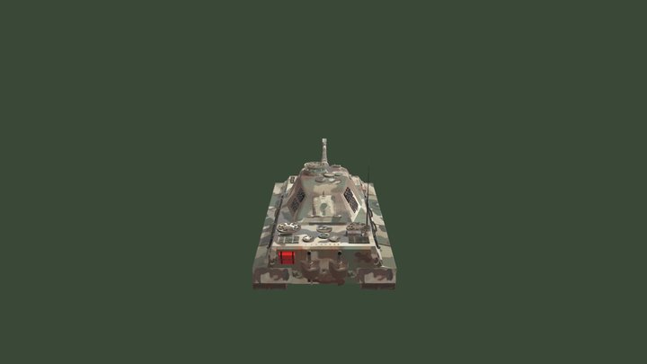 UNDO027 Moo Shi Kai tank King Tiger 2 3D Model
