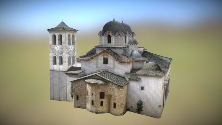 Καθολικό - Μονή Εικοσιφοινίσσης 3D Model