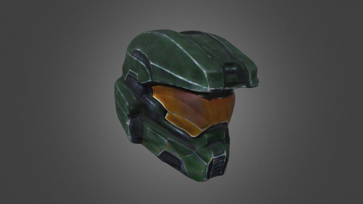 Halo Master Chief Helmet 3D Model