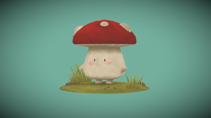 Little Mushroom 3D Model