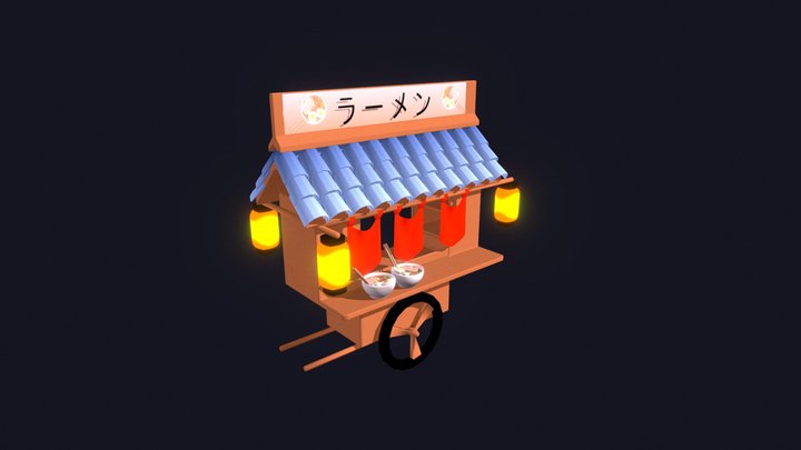 Food cart 3D Model