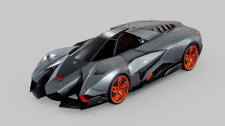 Lamborghini Egoista — $39,99 3D Model