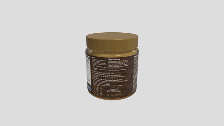 WOW LIFE SCIENCE PEANUT BUTTER SUPERSEEDS 3D Model