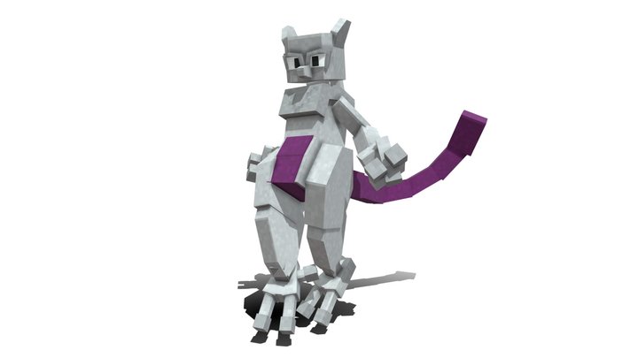 Mega Mewtwo Y 3D Model - Pokémon