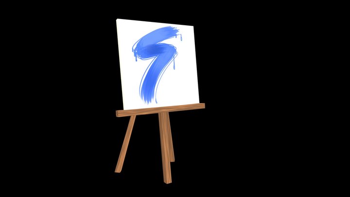 The Idle Hand - Easel 3D Model