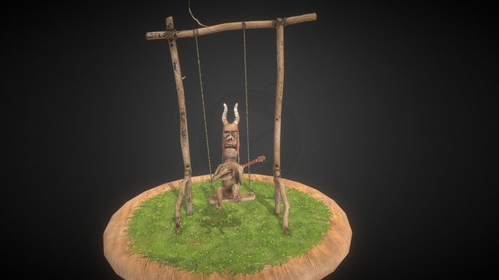 Swinging Totem Country Vibes 3D Model
