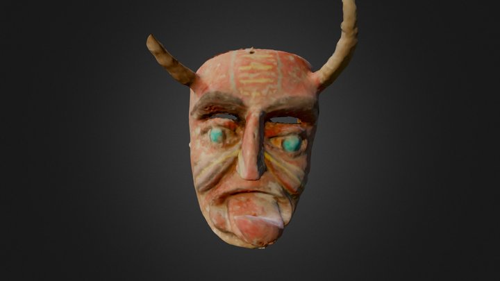 Oaxacan Devil Mask 3D Model