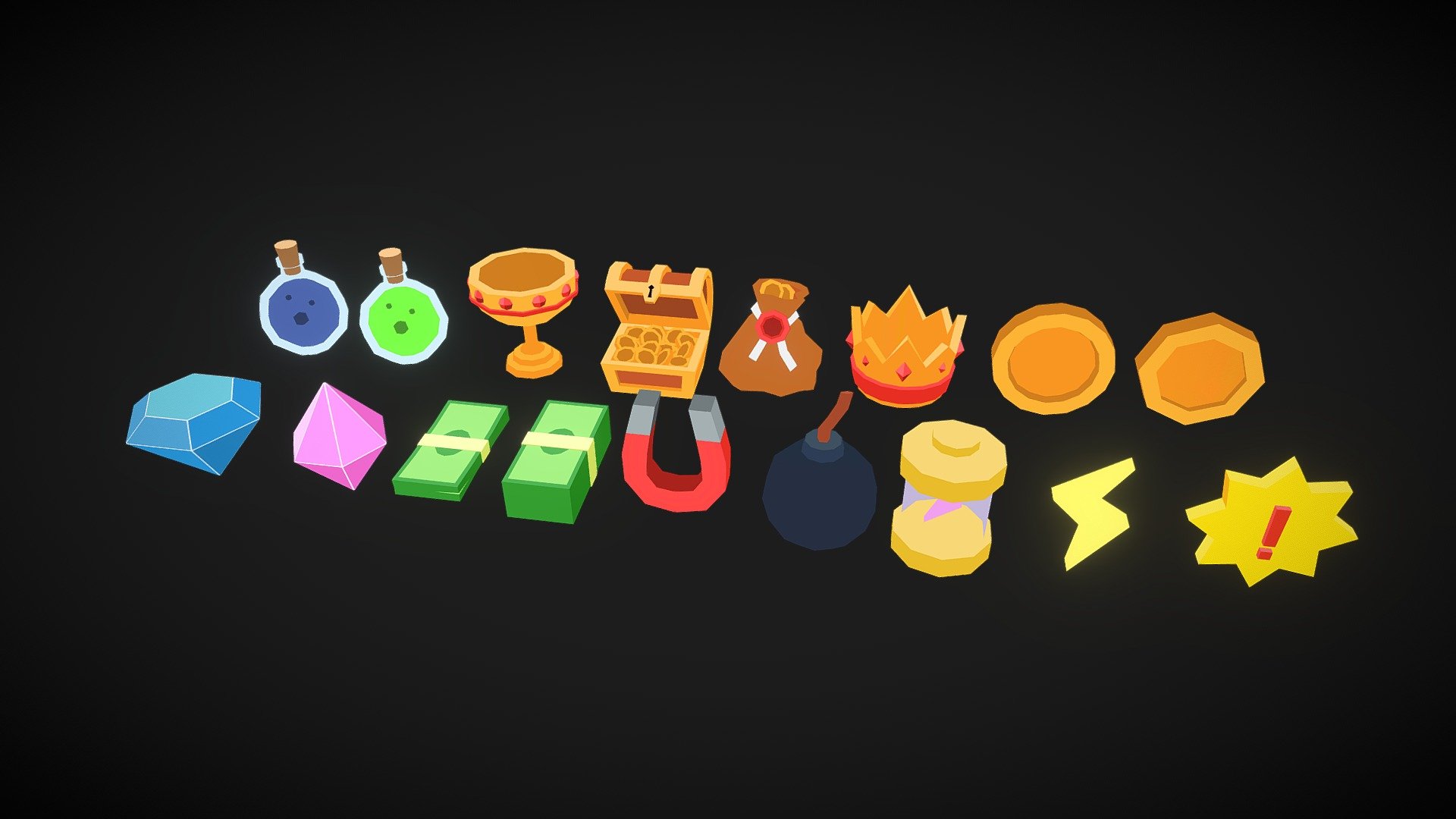 Items Assets - 3D model by GN17 (@G-Lin) [941edf8] - Sketchfab