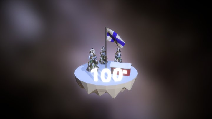 Suomi 100 vuotta! 3D Model