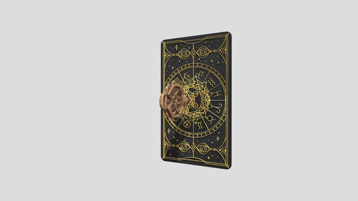 Carte de tarot magique 3D Model