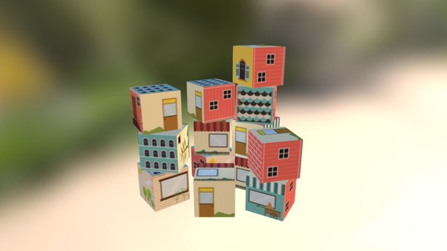 Building Box 3D Model