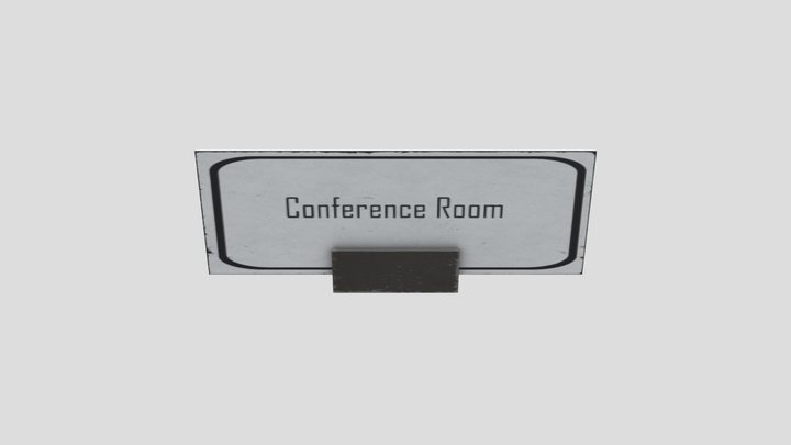 Conference Room Nameplate 3D Model