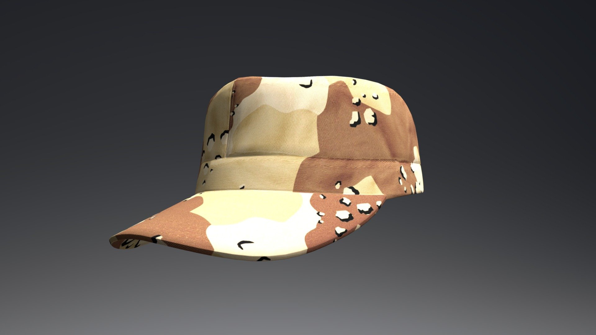 Patrol Hat (Desert) — Sketchfab embed 3D viewer