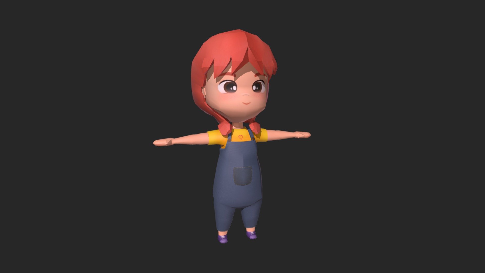 Low Poly Little Girl