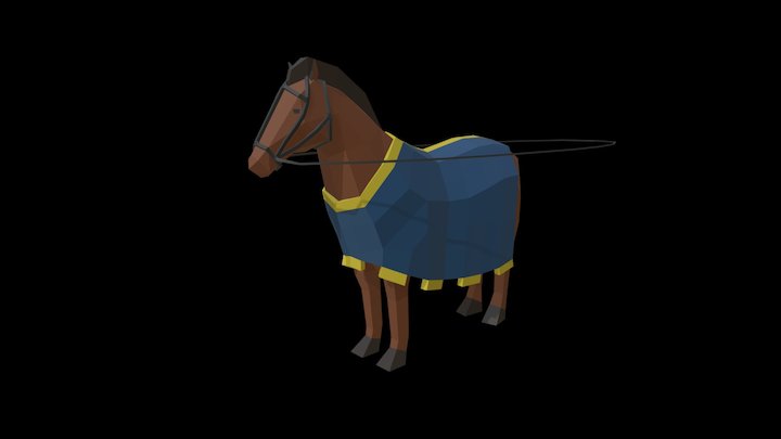Medieval Fantasy Challenge - Asset - Horse 3D Model