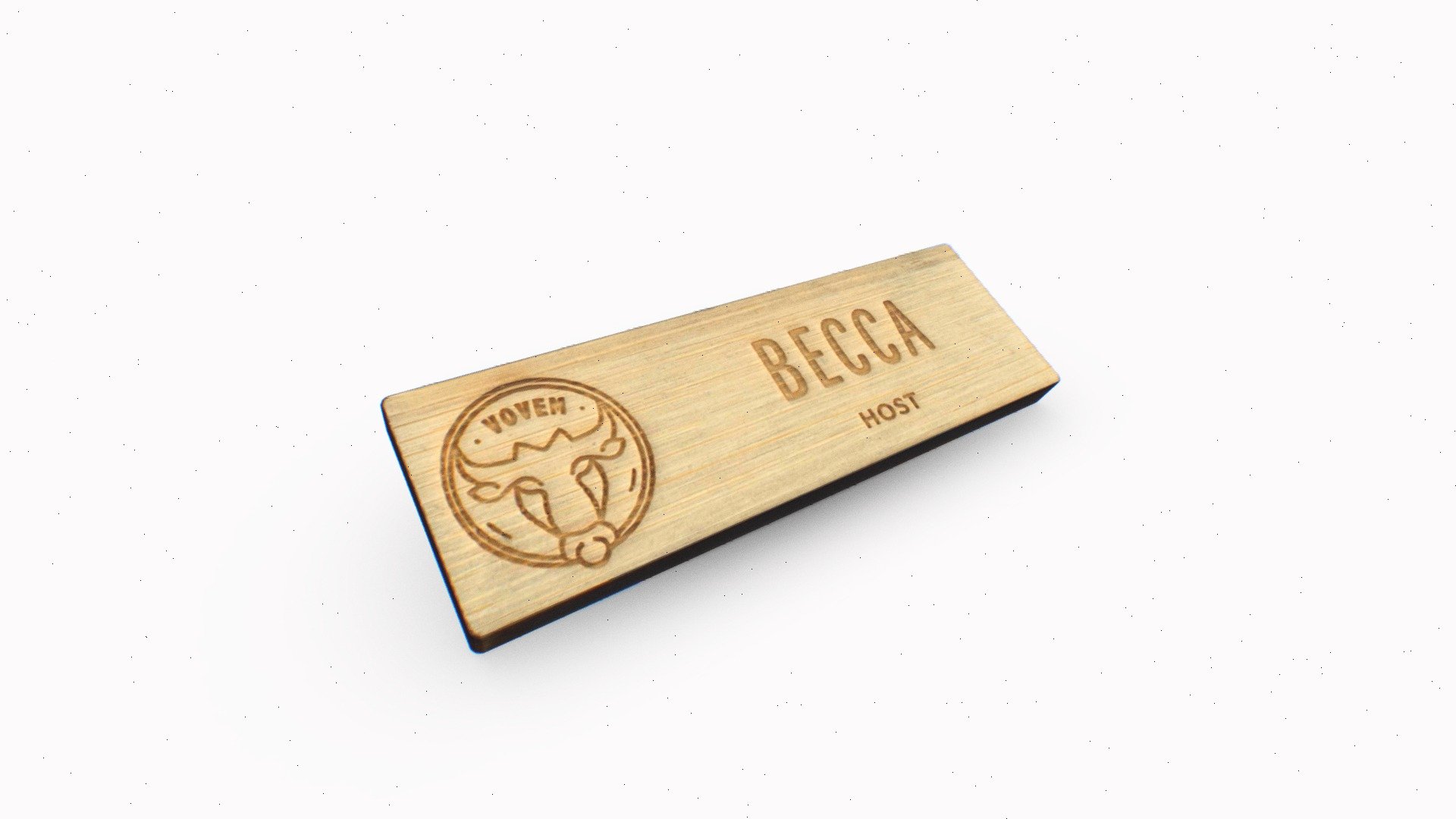 Eco-friendly Bamboo Name Badge - Download Free 3D model by Bentleg ...