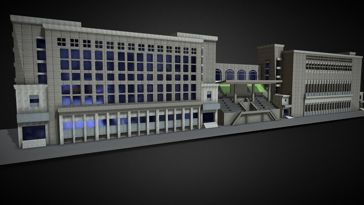 JK棟-智慧科技大樓、體育館 3D Model