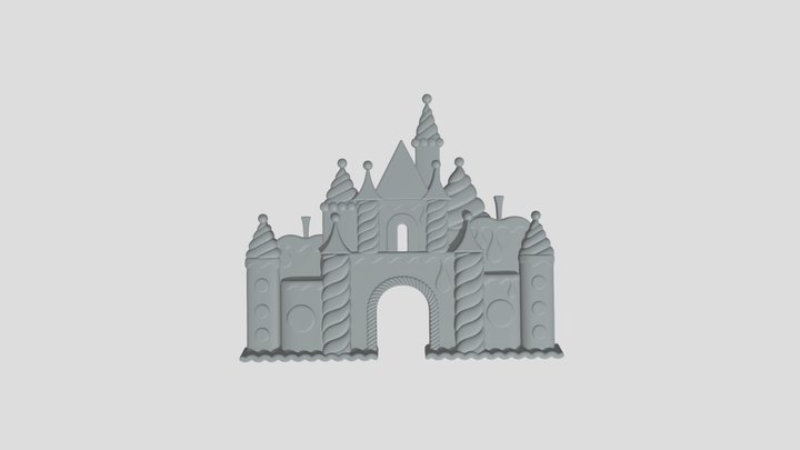 Castle Relief V2 3D Model