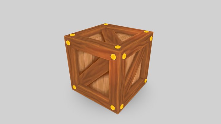 Crate 3D Model